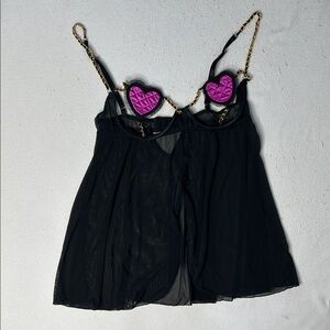 Frederick's of Hollywood Black Sheer Lingerie